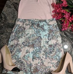 Talbot's Paisley skirt - size 4 - like new